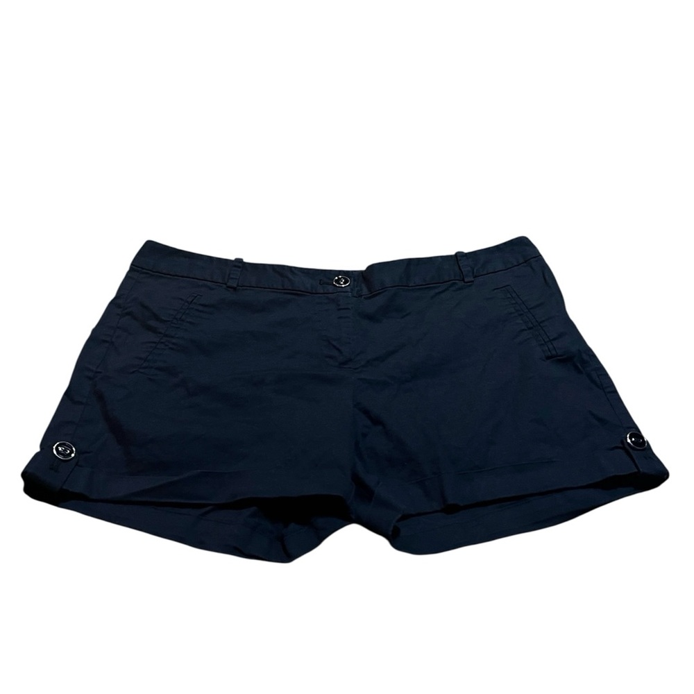 The Limited Black Roll-Cuff Shorts Size 8 - Picture 2 of 5
